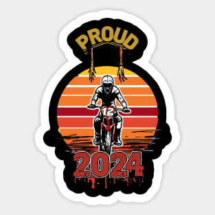 Proud Sister of a 2024 SeniorRACING Graduate Sticker